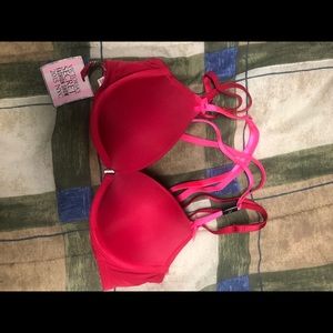 Pink and red bra 32b